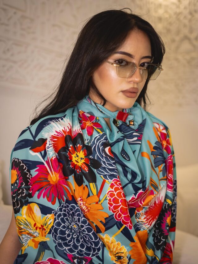 A silk scarf that doesn’t whisper — it paints. Eyes bloomed. Petals whispered. A scarf, or a spell? Ethereal Aqua Canvas #Silk #Scarf Shop online at constasy.com or in stores. #CONSTASY #ZAHARAcollection #SS25 #StatementSilk #Marrakech #FromGreeceWithFire #MadeinGreece